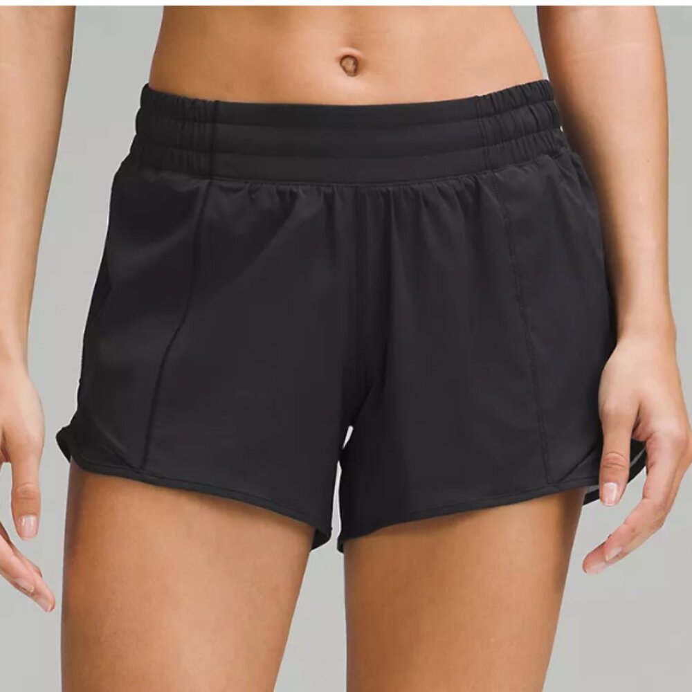 Black Lululemon Hotty Hot Shorts